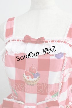 画像5: Angelic Pretty / トリプルタルトジャンパースカート Free アカ H-24-11-11-1005-AP-OP-NS-ZH