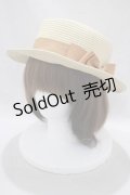 m petit by misako / AMブレードカンカン帽  アイボリー H-24-11-11-1079-LO-AC-NS-ZT170
