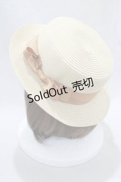 画像2: m petit by misako / AMブレードカンカン帽  アイボリー H-24-11-11-1079-LO-AC-NS-ZT170