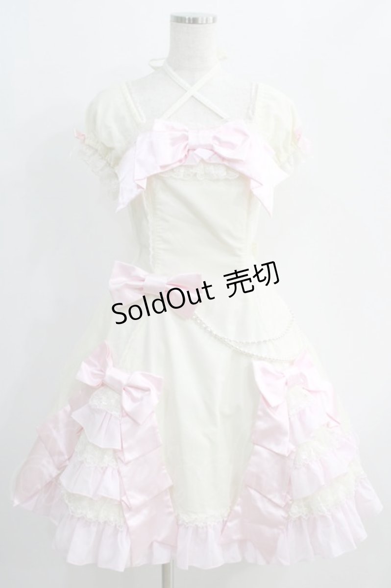 画像1: Angelic Pretty / リボンデコレーションワンピース Free オフ H-24-11-11-1002-AP-OP-NS-ZH (1)