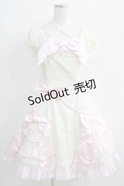 画像1: Angelic Pretty / リボンデコレーションワンピース Free オフ H-24-11-11-1002-AP-OP-NS-ZH