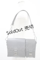 POSTER GRL / ハンドバッグ  グレー H-24-11-11-028-PU-ZA-KB-ZH