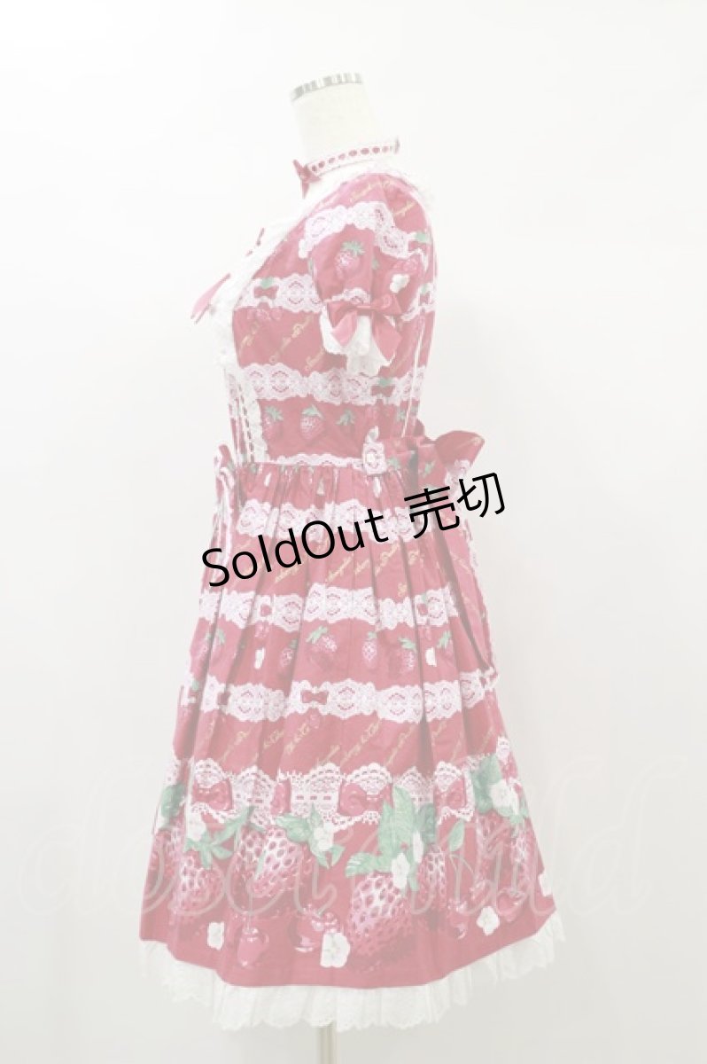 画像3: Angelic Pretty / Dessert Berryワンピース Free アカ H-24-11-13-037-AP-OP-NS-ZH (3)