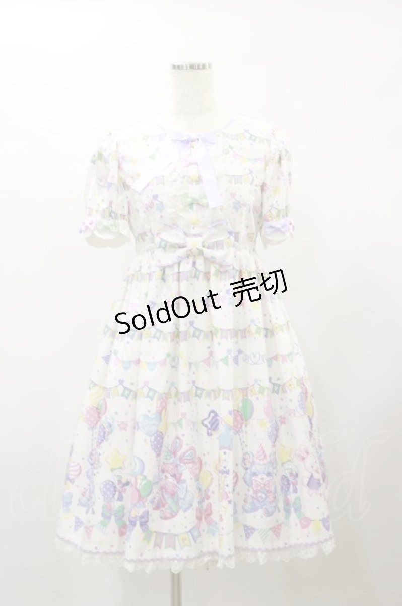 画像4: Angelic Pretty / Happy Garlandワンピース Free シロ H-24-11-13-045-AP-OP-NS-ZH (4)