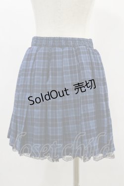 画像2: Ank Rouge / イニシャルプリーツスカート M ブルー H-24-11-13-063-CA-SK-NS-ZH