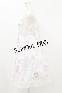 画像3: BABY,THE STARS SHINE BRIGHT / くみゃちゃんのふわふわお空でTea Party柄ジャンパースカートI Free ピンク H-24-11-13-033-BA-OP-NS-ZH