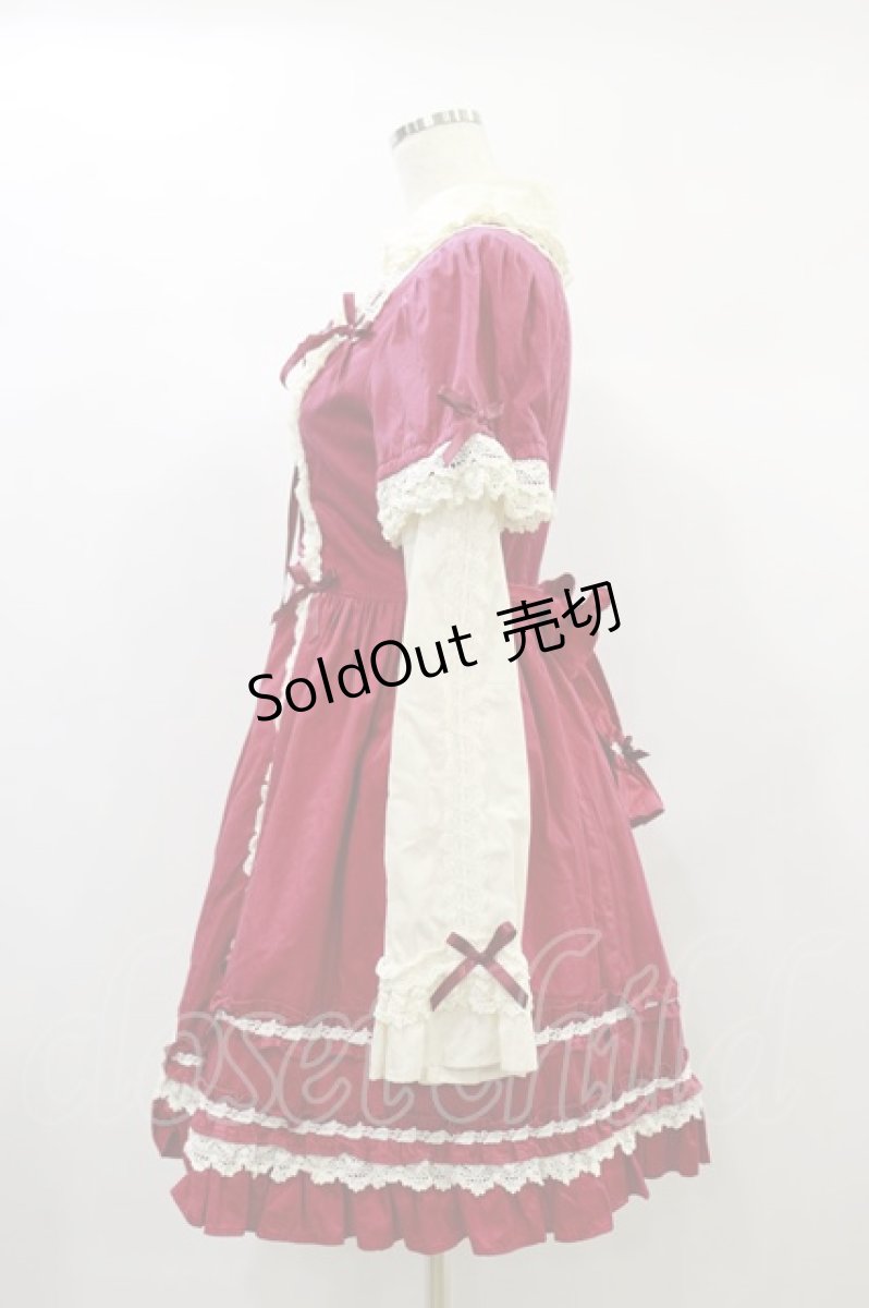 画像3: Angelic Pretty / アンティークローズワンピース Free ワイン H-24-11-14-051-AP-OP-NS-ZH (3)