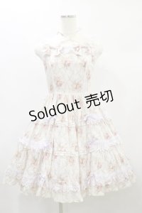 Angelic Pretty / プリンセスティアードジャンパースカート Free オフ/ラベンダー H-24-11-14-058-AP-OP-NS-ZH
