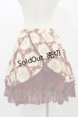 画像2: Beth / 後ろ開きシフォンフリルスカート Free ボルドー H-24-11-14-069-CL-SK-NS-ZH