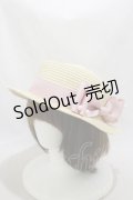 m petit by misako / AMブレードカンカン帽  オフ/ピンク H-24-11-14-010-LO-AC-NS-ZT170