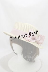 m petit by misako / AMブレードカンカン帽  オフ/ピンク H-24-11-14-010-LO-AC-NS-ZT170
