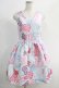 画像1: MILK / Patch girllドレス  サックスベース×ビビットピンク H-24-11-15-003-ML-OP-KB-ZT359 (1)