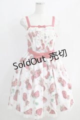 Angelic Pretty / Royal Crown Berryジャンパースカート Free シロ H-24-11-16-033-AP-OP-NS-ZH