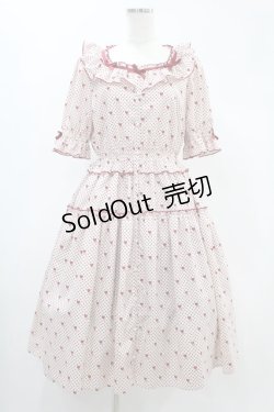 画像1: Melody BasKet / Little dot heartワンピース  レッド H-24-11-16-1010-LO-OP-KB-ZH