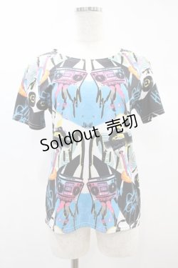 画像1: ACDC RAG / プリントTシャツ  黒 H-25-05-11-1023-PU-TO-KB-ZH