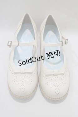 画像1: m petit by misako / サンリオキャラクターズコラボシナモロールパンプス LL アイボリー H-24-11-16-024-LO-SH-NS-ZH