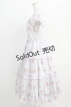 画像2: Victorian maiden / イングリッシュベリーリボンティアードロングドレス Free サックス H-24-11-16-028-CL-OP-NS-ZH