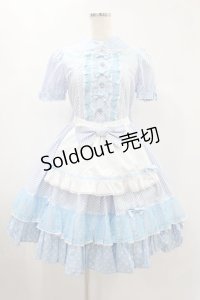 Angelic Pretty / Stripe Girly Cafe Set Free サックス H-24-11-17-1028-AP-OP-NS-ZH
