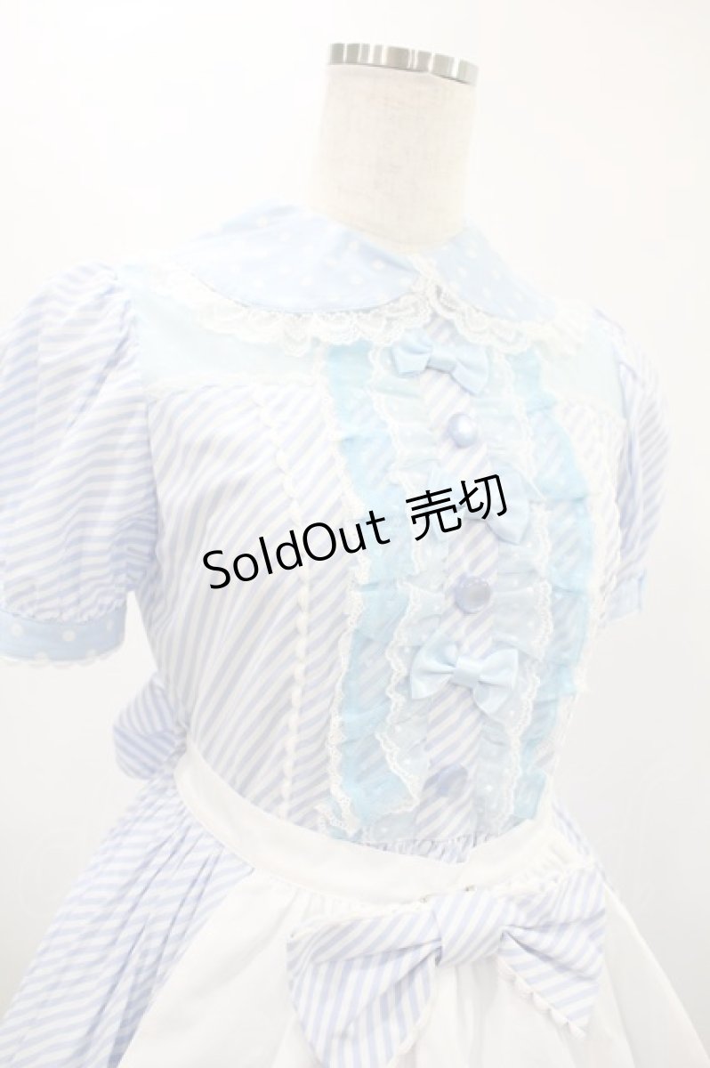 画像4: Angelic Pretty / Stripe Girly Cafe Set Free サックス H-24-11-17-1028-AP-OP-NS-ZH (4)
