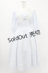 Innocent World / ロワールワンピース M サックス×生成 H-24-11-17-1031-IW-OP-NS-ZH