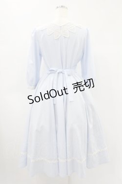 画像2: Innocent World / ロワールワンピース M サックス×生成 H-24-11-17-1031-IW-OP-NS-ZH
