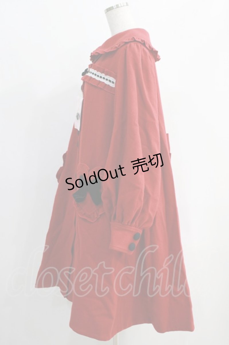 画像2: metamorphose / ハートフリルコート 1（通常サイズ） 赤(Red) H-24-11-17-022-ME-CO-NS-ZH (2)