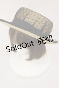 axes femme / ドットチュールカンカン帽  ナチュラル/ブラック H-24-11-18-1035-AX-AC-NS-ZT-K007