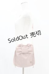 m petit by misako / NINA'Sコラボ/リボンキンチャクショルダーバッグ  ピンク H-24-11-19-1024-0-BG-NS-ZH