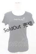 pays des fees  / ロゴプリントカットソー  黒 H-25-05-11-1021-PU-TO-KB-ZH
