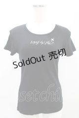 pays des fees  / ロゴプリントカットソー  黒 H-25-05-11-1021-PU-TO-KB-ZH