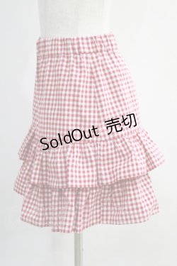 画像2: MILK / Ginghamキュロット  赤 H-24-11-20-006-ML-PA-KB-ZT077