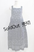 Jane Marple / LA TOUR EIFFELタブリエドレス  navy×white gold H-24-11-20-011-JM-OP-KB-ZH