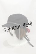 IRO+IRO / レースアップリボンキャップ  ブラック/レッド H-24-11-21-004-LO-AC-NS-ZH