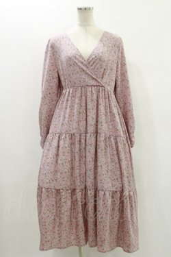 画像1: Maison de FLEUR / ティアードドレス S ピンク H-24-11-22-050-LO-OP-NS-ZH