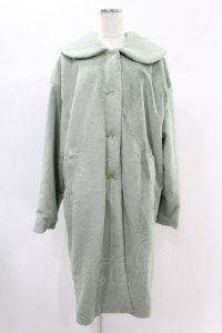 Candy Stripper / POWDERY FUR COAT  グリーン H-24-11-22-1018-PU-CO-KB-ZT-C031