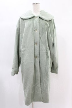 画像1: Candy Stripper / POWDERY FUR COAT  グリーン H-24-11-22-1018-PU-CO-KB-ZT-C031
