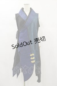 Qutie Frash / チャイナインナーチュニック  ブルー H-24-11-23-043-QU-TO-KB-ZH