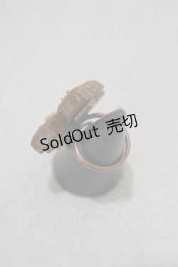 画像2: Q-pot. / Q-pot. Halloween 2017 DEATH PARADE クロスシュガーリング Free ブラウン H-24-11-23-006-QP-AC-NS-ZH
