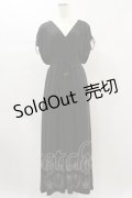 Rozen Kavalier / パイレーツプリントノースリーブワンピース  黒 H-24-11-23-071-OO-OP-KB-ZH