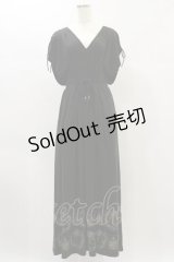 Rozen Kavalier / パイレーツプリントノースリーブワンピース  黒 H-24-11-23-071-OO-OP-KB-ZH