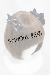metamorphose / セーラーラインリボンクリップ  ネイビー H-24-11-24-1006-ME-AC-NS-ZH