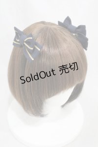 metamorphose / セーラーラインリボンクリップ  ネイビー H-24-11-24-1006-ME-AC-NS-ZH
