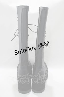 画像3: Demonia / RANGER302 厚底ロングブーツ M5(約24.1cm) ブラック H-24-11-25-010-PU-SH-KB-ZT387