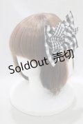 ネバアランド / 三拍子のリボンバレッタ  黒 H-24-11-26-1005-LO-AC-KB-ZH