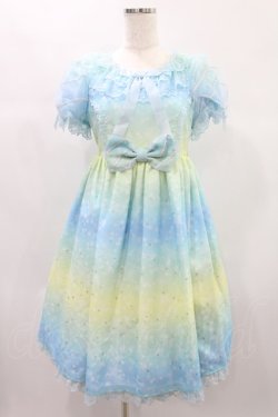 画像1: Angelic Pretty / Sugar Skyワンピース Free サックス/イエロー H-24-11-26-010-AP-OP-NS-ZH