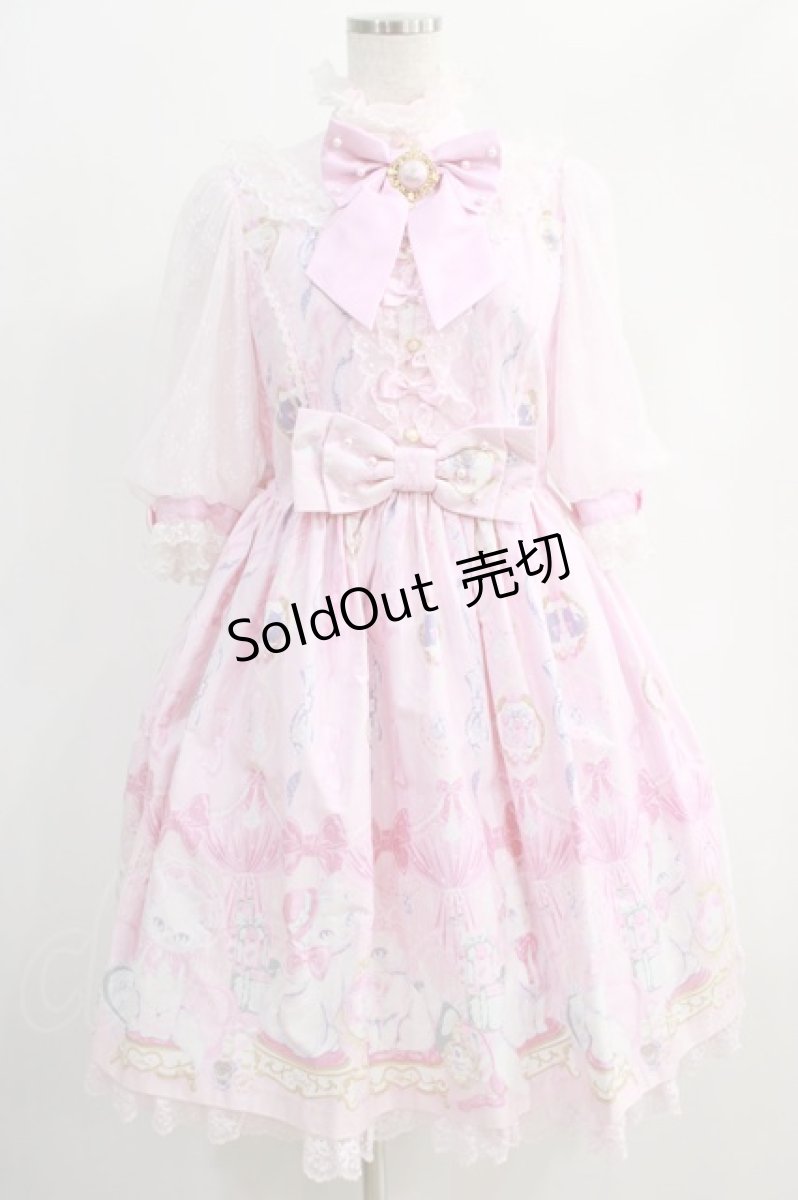 画像1: Angelic Pretty / Dolly Catワンピース Free ピンク H-24-11-27-059-AP-OP-NS-ZH (1)