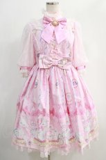 画像1: Angelic Pretty / Dolly Catワンピース Free ピンク H-24-11-27-059-AP-OP-NS-ZH (1)