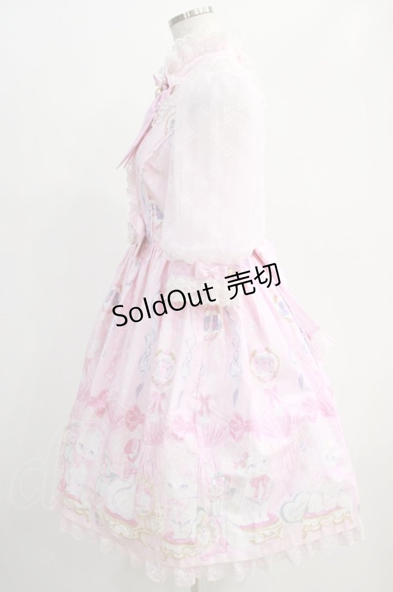 画像2: Angelic Pretty / Dolly Catワンピース Free ピンク H-24-11-27-059-AP-OP-NS-ZH (2)