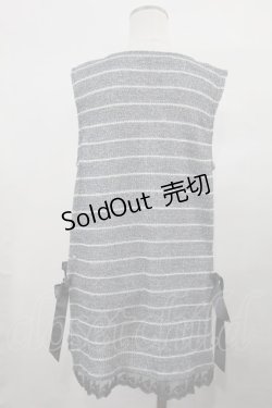 画像2: axes femme / ボーダータンクトップ M グレー H-24-11-27-034-AX-TO-NS-ZH