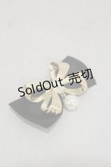 m petit by misako / AMPLリボンブローチ  ブラック H-24-12-01-010-LO-AC-NS-ZH